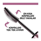 Maybelline New York Lash Sensational Waterproof Volumizing Mascara - Dramatic Volume, Length & Curl - Black Pigmentation