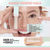 Pastel Cover+Perfect Concealer SPF30: Full Coverage, Long Lasting & Moisturizing Nude Pink Concealer for Flawless Sun Protection