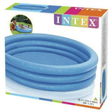 Intex Crystal Blue Inflatable Swimming Pool: Safe, Fun Water Play for Kids - 57.87" Diameter, Durable Vinyl