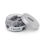 T-Brush Natural Activated Charcoal Toothpaste Tablets - Vegan, Chemical-Free Oral Care