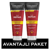 John Frieda Full Repair: Inca Inchi Oil Shampoo & Conditioner Set - Strengthens, Repairs Damaged & Color-Treated Hair, Breakage & Split End Defense