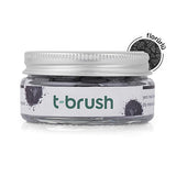 T-Brush Activated Charcoal Toothpaste Tablets - Fluoride, Vegan Formula for Sensitive Gums | 90 Tablets