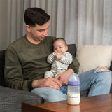 Lansinoh NaturalWave Baby Bottle Set (2 x 240ml): Anti-Colic, BPA-Free, Eases Transition from Breast to Bottle & Prevents Nipple Confusion