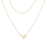 14K Yellow Gold Plated .925 Sterling Silver 1/4 Cttw Round and Baguette-Cut Diamond Composite Heart 18" Pendant Necklace (H-I Color, SI2-I1 Clarity)
