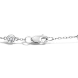 14K White Gold 1/2 Cttw Diamond by Yard Bracelet