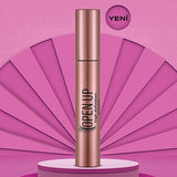 Flormar Open Up HD Mascara - Long-Lasting, Matte Finish, Silicone Brush for Separation and Volume