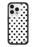 Polka Dot | White and Black iPhone Case