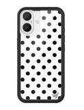 Polka Dot | White and Black iPhone Case
