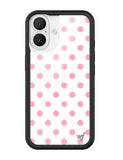 Polka Dot | White and Pink iPhone Case