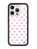 Polka Dot | White and Pink iPhone Case