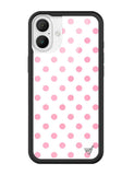 Polka Dot | White and Pink iPhone Case