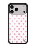Polka Dot | White and Pink iPhone Case