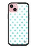 Polka Dot | White and Turquoise iPhone Case
