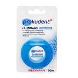 Prokudent Mint Waxed Dental Floss for Fresh Breath 50m