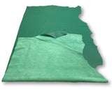 Kelly Green Natural Grain Deer-Tanned Cowhide –  Full Aniline Finish, 1.1–1.3 mm (3 oz), ~20 Sq Ft