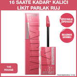 Maybelline New York Super Stay Vinyl Ink Liquid Lipstick - Long-Lasting, Smudge-Proof, High Gloss Finish - 145 Rogue