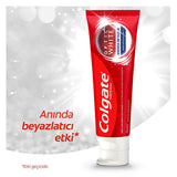 Colgate Optic White Whitening Toothpaste - Instant Whitening Effect, Enamel Safe, 0.68 fl oz