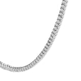 14K White Gold 3.0 Cttw Diamond Tennis Necklace