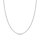 14K White Gold 3.0 Cttw Diamond Tennis Necklace