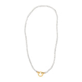 18K Yellow Gold Vermeil Pearl Strand Infinity Necklace
