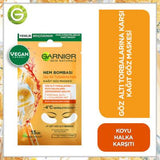 Garnier Eye Mask for Dark Circles & Puffiness - Hydrating Hyaluronic Acid & Orange Juice, 6g