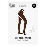 Eklips Cocoa Pantyhose Soft Stretch Tights in Size M