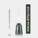 Flormar Nail Enamel High Pigment Polish 453 Khaki Green