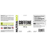 NutraBio Caffeine Pills 200 mg