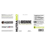 NutraBio L-Arginine - 120 Capsules
