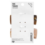 Eklips Marble Rectangular Hair Clips in Brown & Cream 2-Pack
