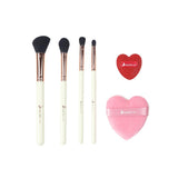 Nascita 4-Piece Makeup Brush & 2-Piece Puff Set