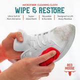 Red Moose Sneaker & Shoe Cleaning Kit – Foaming Cleaner, Stiff Brush, Microfiber Cloth & Storage Bag for Leather, Canvas, Suede & Mesh Shoes