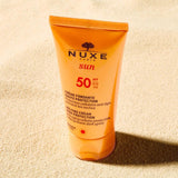 Nuxe Sun Creme Fondante Visage Haute Protection Spf50 - Non-Comedogenic Facial Sunscreen with Moisturizing Benefits
