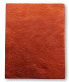 Orange Metallic Natural Grain Chrome-Tanned Cowhide – Metallic Foil Finish, 1.1–1.3 mm (3 oz), Pre-Cut Leather Sheets (8.5" × 11")
