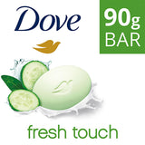 Dove Beauty Cream Bar Go Fresh Fresh Touch Moisturizing Soap Bar - Moisturizing Soap Bar for Soft, Smooth Skin