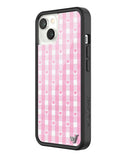 Gingham Hearts | Pink iPhone Case