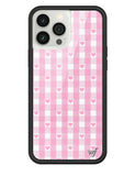 Gingham Hearts | Pink iPhone Case