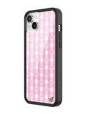 Gingham Hearts | Pink iPhone Case