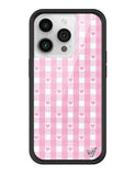 Gingham Hearts | Pink iPhone Case