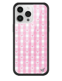 Gingham Hearts | Pink iPhone Case