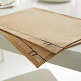 Ocean Home Jute Placemats Set of 2 - Natural Woven Table Mats for Rustic & Bohemian Dining Decor - 17.72 x 13.78 inches