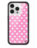 Polka Dot | Pink and White iPhone Case