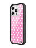 Polka Dot | Pink and White iPhone Case