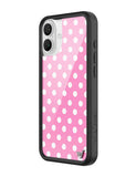 Polka Dot | Pink and White iPhone Case