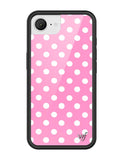Polka Dot | Pink and White iPhone Case