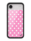 Polka Dot | Pink and White iPhone Case