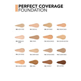 Flormar Perfect Coverage Foundation 121 Golden Neutral - Long-Lasting, SPF 15 Foundation for All Skin Types