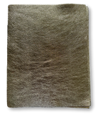 Pewter Metallic Natural Grain Chrome-Tanned Cowhide – Metallic Foil Finish, 1.1–1.3 mm (3 oz), Pre-Cut Leather Sheets (8.5" × 11")