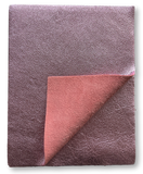 Pink Metallic Natural Grain Chrome-Tanned Cowhide – Metallic Foil Finish, 1.1–1.3 mm (3 oz), Pre-Cut Leather Sheets (8.5" × 11")