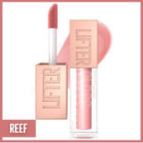 Maybelline New York Lifter Gloss - Hyaluronic Acid Lip Gloss for Moisturizing & Lifting Effect - Reef Color